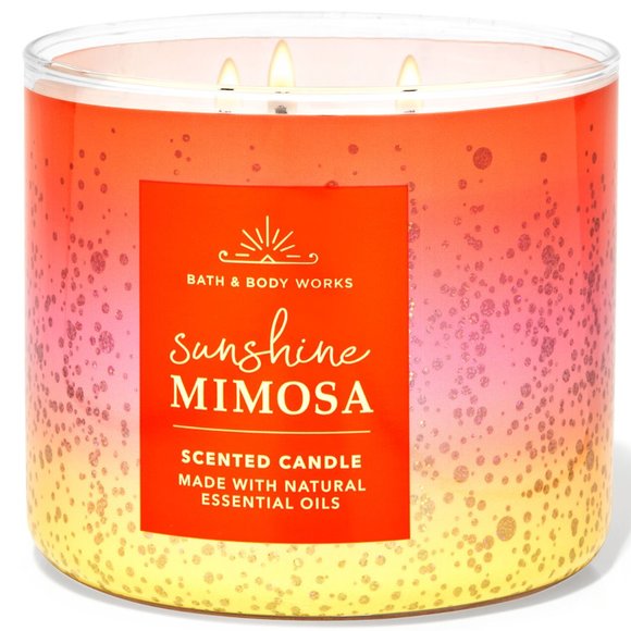 Bath & Body Works Sunshine Mimosa 3-Wick Candle